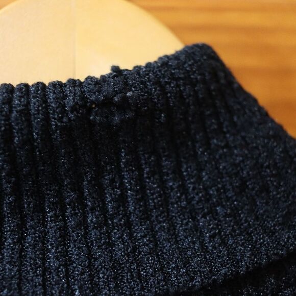 Kathy Ireland Black Turtleneck Vintage Knit Sweater Small - Picture 3 of 8